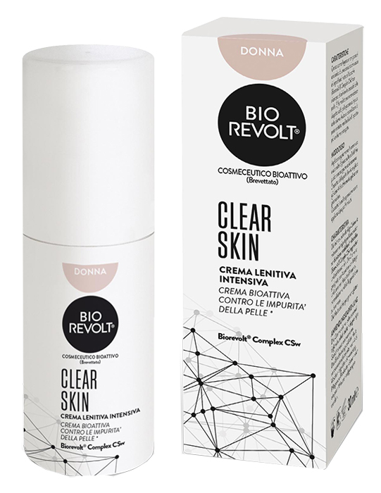 BIOREVOLT RX CLEAR SKIN DONNA CREMA LENITIVA INTENSIVA BIOATTIVA PER PELLI IMPURE 30 ML - Farmastop