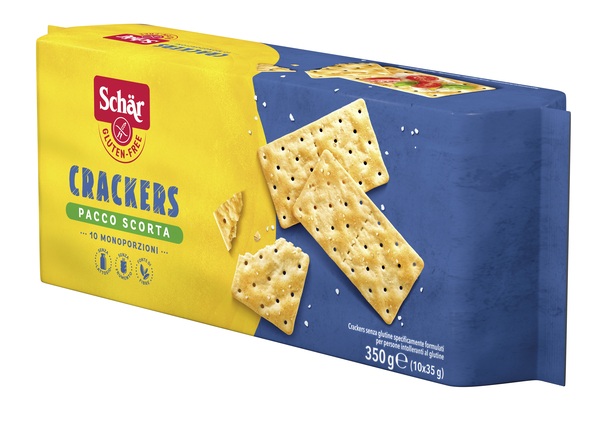 SCHAR CRACKERS SENZA LATTOSIO PACCO SCORTA 10 MONOPORZIONI DA 35 G - Farmastop