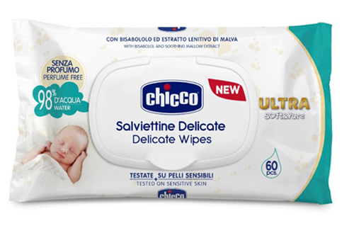 CHICCO COSMETICO SALVIETTE 60 PEZZI NO PROFUNO - Farmastop