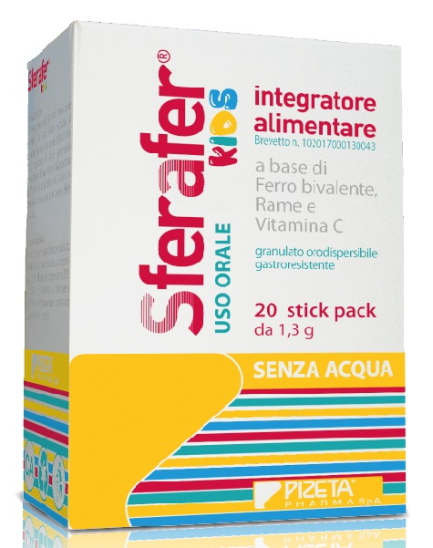 SFERAFER KIDS 20 STICK PACK - Farmastop