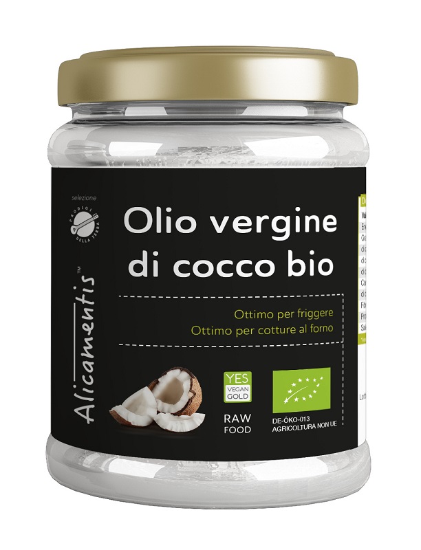 OLIO VERGINE DI COCCO BIO 500 ML ALICAMENTIS - Farmastop