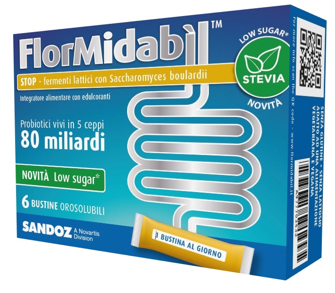 FLORMIDABIL STOP 6 BUSTINE CON STEVIA - Farmastop