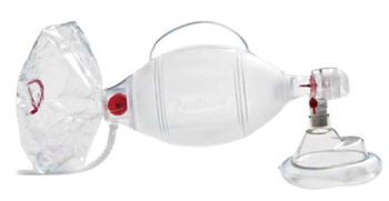 PALLONE PER RIANIMAZIONE AMBU MONOUSO COMPLETO DI MASCHERA E RESERVOIR - Farmastop
