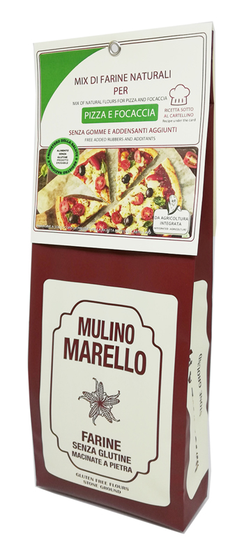 MIX DI FARINE NATURALI PER PIZZA E FOCACCIA 500 G - Farmastop