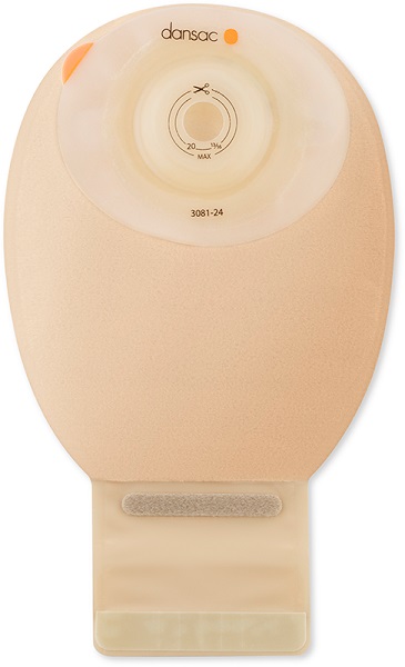 DANSAC NOVALIFE TRE 1 SACCA APERTA OPACA SOFTCONVEX MAXI PER ILEOSTOMIA CON FINESTRA RITAGLIABILE 15-44MM 520 ML 10 PEZZI - Farmastop