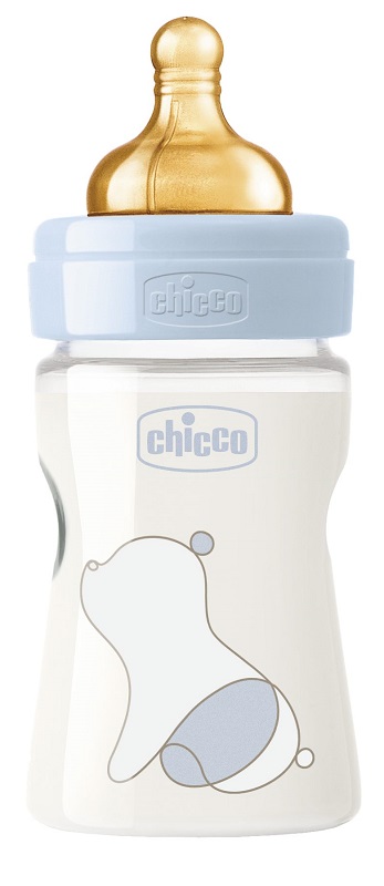 CHICCO BIBERON ORIGINAL 150ML TOUCH 1 FORO BOY CON TETTARELLA IN CAUCCIU' - Farmastop