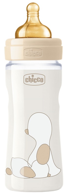 CHICCO BIBERON ORIGINAL 250ML TOUCH REGULAR UNISEX CON TETTARELLA IN CAUCCIU' - Farmastop