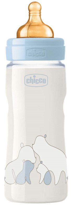 CHICCO BIBERON ORIGINAL 330ML TOUCH REGULAR BOY CON TETTARELLA IN CAUCCIU' - Farmastop