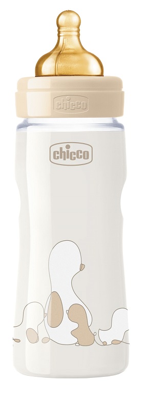 CHICCO BIBERON ORIGINAL 330ML TOUCH REGULAR UNISEX CON TETTARELLA IN CAUCCIU' - Farmastop