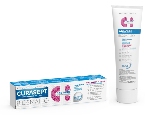 CURASEPT BIOSMALTO BABY KID SENZA FLUORO 50 ML - Farmastop