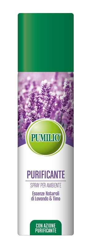 PUMILIO PURIFICANTE SPRAY PER AMBIENTE ESSENZE NATURALI DI LAVANDA E TIMO CON AZIONE IGIENIZZANTE 200 ML - Farmastop