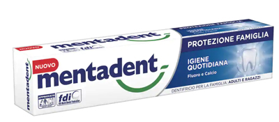 MENTADENT PROTEZIONE FAMIGLIA IGIENE QUOTIDIANA 75 ML - Farmastop