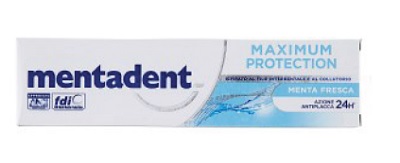 MENTADENT MAXIMUM PROTECTION MENTA FRESCA DENTIFRICIO 75 ML - Farmastop