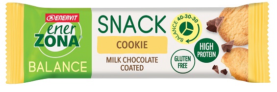 ENERZONA SNACK COOKIE MILK CIOCHOLATE 33 G - Farmastop