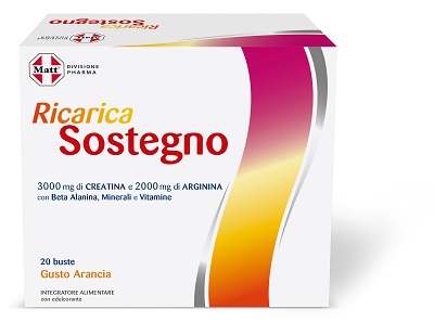 MATT DIVISIONE PHARMA RICARICA SOSTEGNO 20 BUSTE GUSTO ARANCIA - Farmastop