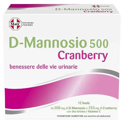 MATT DIVISIONE PHARMA D-MANNOSIO 500 CRANBERRY 12 BUSTINE - Farmastop