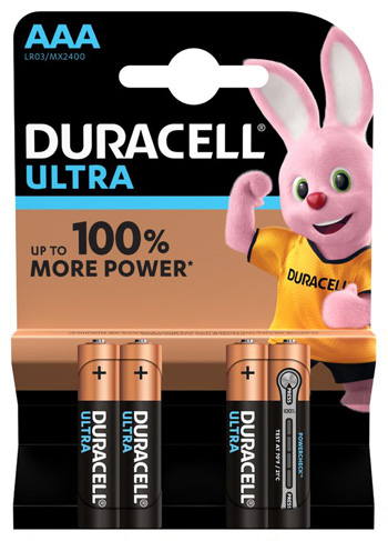 DURACELL ULTRA AAA B4 MN2400 RFT 10 PEZZI - Farmastop