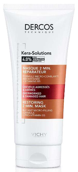 DERCOS TECHNIQUE KERASOL MASCHERA RIPARATRICE 2 MIN 200 ML - Farmastop