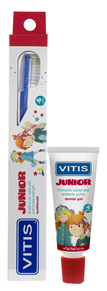 VITIS JUNIOR SPAZZOLINO + GEL 15 ML - Farmastop