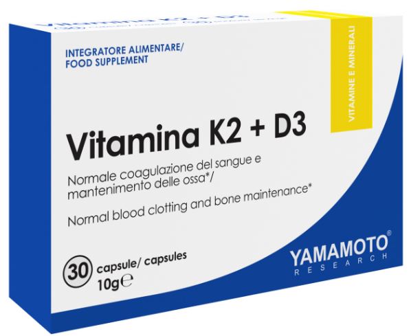 YAMAMOTO RESEARCH VITAMINA K2+D3 30 CAPSULE - Farmastop