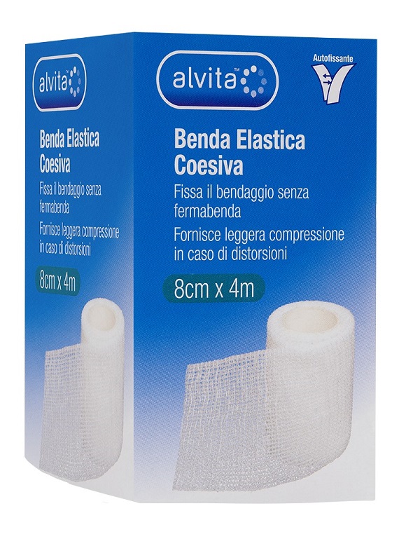 BENDA ELASTICA COESIVA ALVITA 8X4 - Farmastop