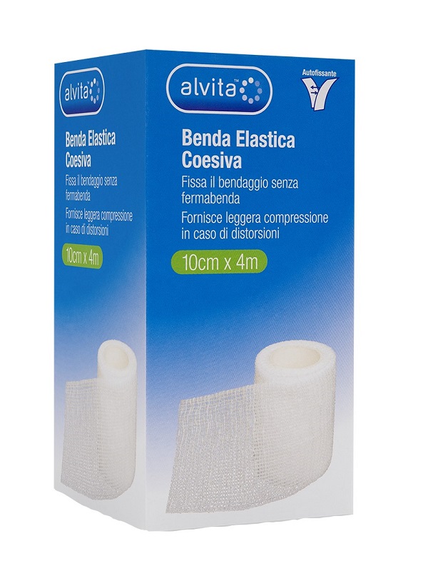 BENDA ELASTICA COESIVA ALVITA 10X4 - Farmastop