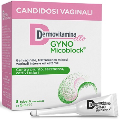 DERMOVITAMINA GYNOMICOBLOCK M 8 TUBETTI MONODOSE 5 ML - Farmastop