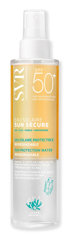 SUN SECURE EAU SOLAIRE SPF50 200 ML - Farmastop
