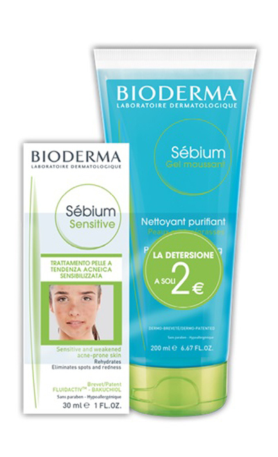 SEBIUM SENSITIVE 40 ML + SEBIUM GEL MOUSSANT 200ML + 2 EURO - Farmastop
