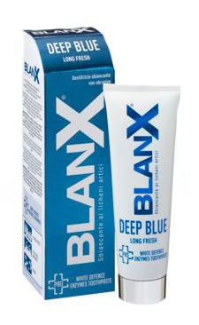BLANX DEEP BLUE DENTIFRICIO SBIANCANTE NON ABRASIVO 75 ML - Farmastop