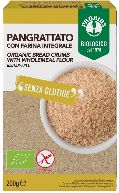 PANGRATTATO CON FARINA INTEGRALE 200 G - Farmastop