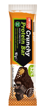 CRUNCHY PROTEINBAR DARK ROCK CHOCOLATE BARRETTA 40 G - Farmastop