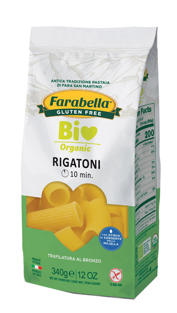 FARABELLA BIO RIGATONI MAIS-RISO 340 G - Farmastop