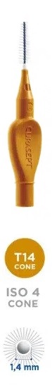 CURASEPT PROXI T14 CONE OCRA/DARK GOLD 1 PEZZO - Farmastop