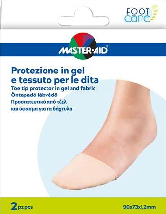 PROTEZIONE IN GEL E TESSUTO MASTER-AID FOOTCARE PUNTA DEI PIEDI 2 PEZZI C16 - Farmastop