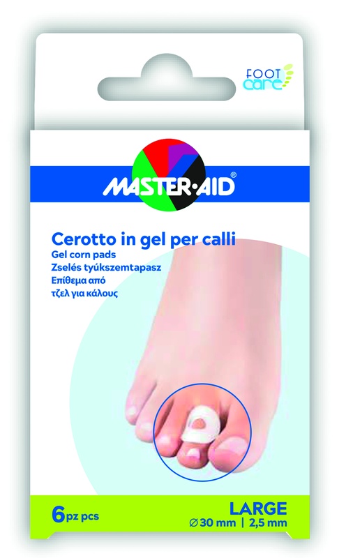 CEROTTO PROTEZIONE CALLI MASTER-AID FOOTCARE IN GEL LARGE 6 PEZZI B11 - Farmastop