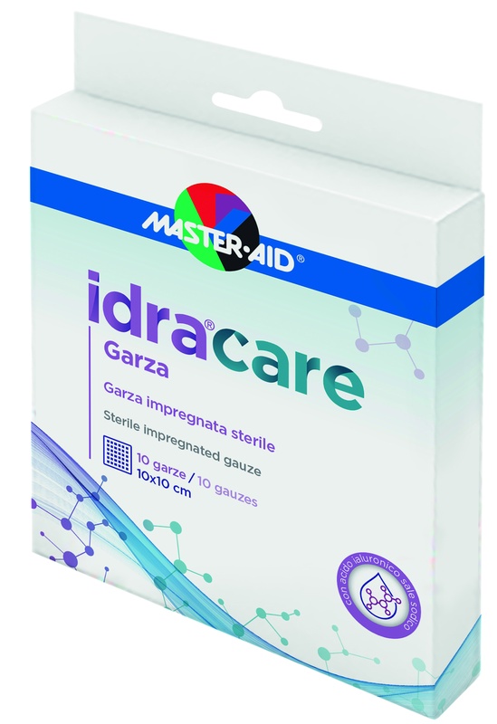 MASTER-AID IDRACARE GARZA IMPREGNATA 10X10 CM 10 PEZZI - Farmastop