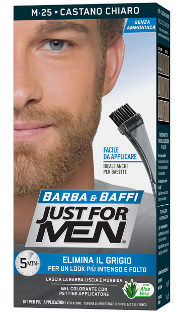JUST FOR MEN BARBA & BAFFI M25 CASTANO CHIARO 51 G - Farmastop