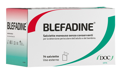 BLEFADINE 14 SALVIETTE MONOUSO PER DETERSIONE PERIOCULARE - Farmastop