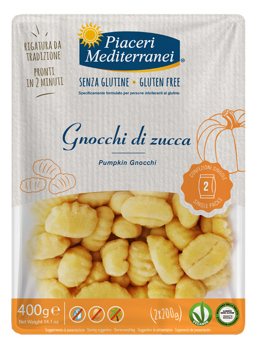 PIACERI MEDITERRANEI GNOCCHI DI ZUCCA 400 G - Farmastop