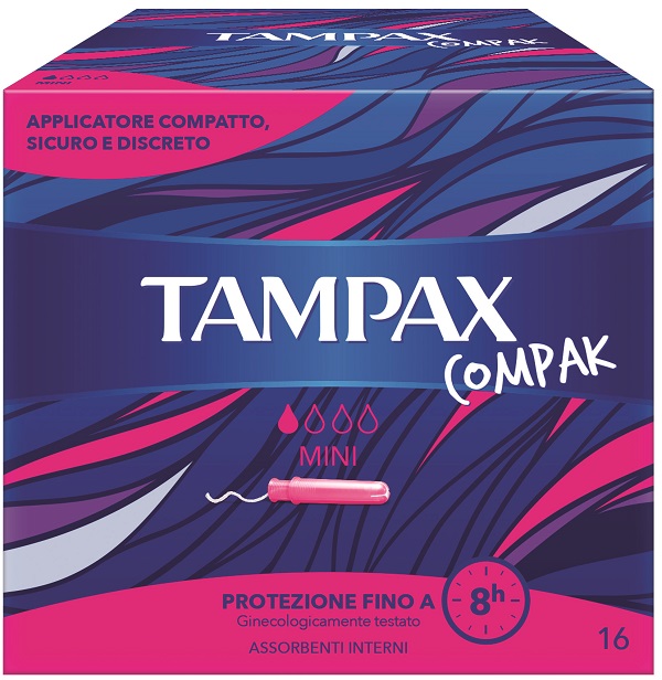 TAMPAX COMPAK ASSORBENTE INTERNO MINI 16 PEZZI - Farmastop