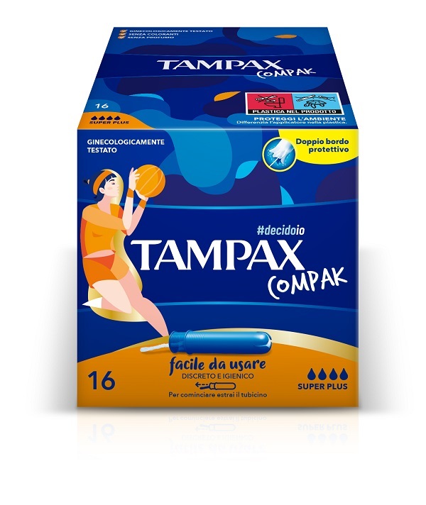 TAMPAX COMPAK ASSORBENTE INTERNO SUPER PLUS 16 PEZZI - Farmastop