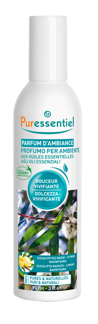 PURESSENTIEL PROFUMO AMBIENTE DOLCEZZA VIVIFICANTE ECOCERT 90 ML - Farmastop