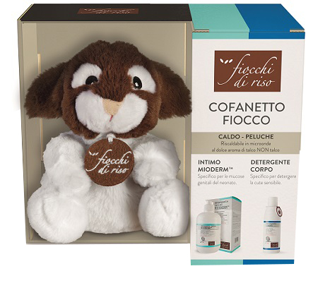 KIT FIOCCHI DI RISO CALDO-PELUCHE FIOCCO + DETERGENTE INTIMO MIODERM 240 ML + DETERGENTE CORPO DELICATO 200 ML - Farmastop