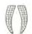 ORECCHINI POST FORATURA CRYSTAL WING BJT983 - Farmastop