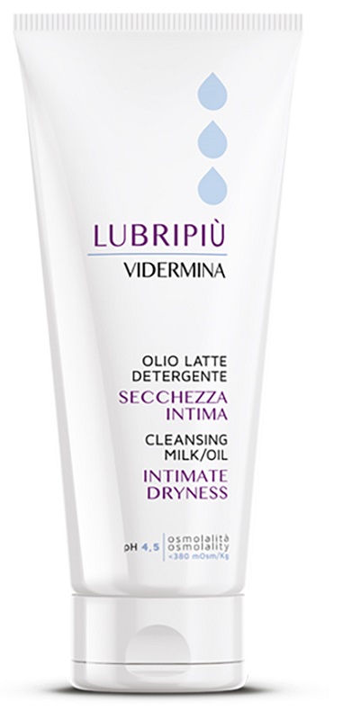 VIDERMINA LUBRIPIU' OLIO LATTE DETERGENTE SECCHEZZA INTIMA 200 ML - Farmastop