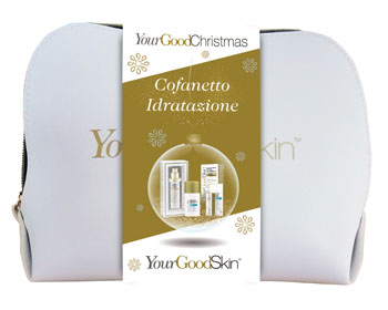 YGS COFANETTO IDRATAZIONE CREMA IDRATANTE SOLLIEVO IMMEDIATO + BALSAMO LABBRA LENITIVO + CONCENTRATO RIEQUILIBRANTE PELLE + CREMA GIORNO ANTIOSSIDANTE SPF30 + POCHETTE IN OMAGGIO - Farmastop