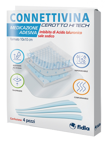 CEROTTO CONNETTIVINA HITECH 10 X 10 CM 4 PEZZI - Farmastop