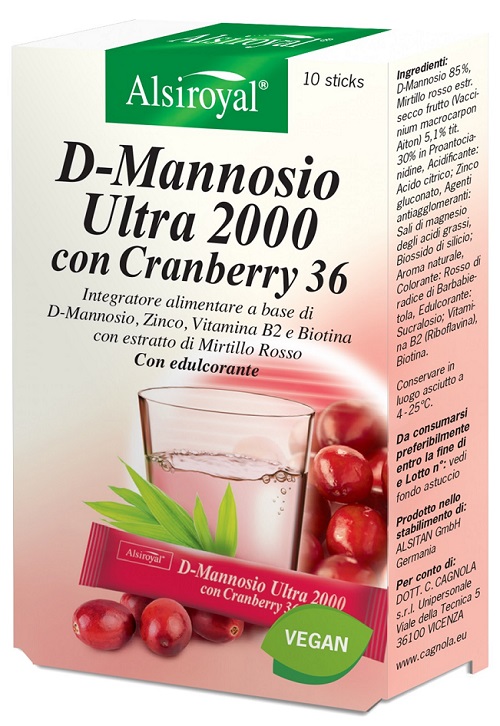 D MANNOSIO ULTRA 2000 CRANBERRY 10 STICK - Farmastop