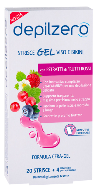 DEPILZERO STRISCE GEL VISO BIKINI 24 PEZZI - Farmastop